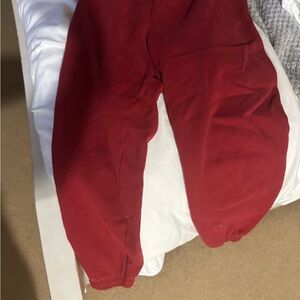 Aritzia Red Sweatpants